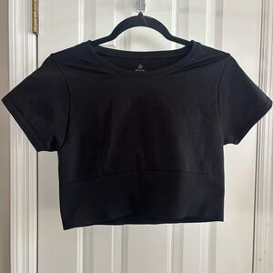 Black Cropped Athletic Top - offline by aerie